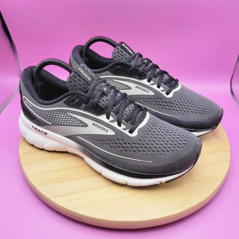Brooks Trace 2 Mens Running Shoes Grey Black Neutral Sneakers 1203751B016 Sz 10